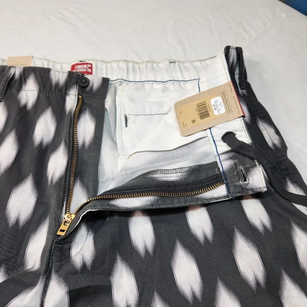 Levi's Men's Short Size XL XX Chino EZ Stretch Geometric Gray Shorts (16)
